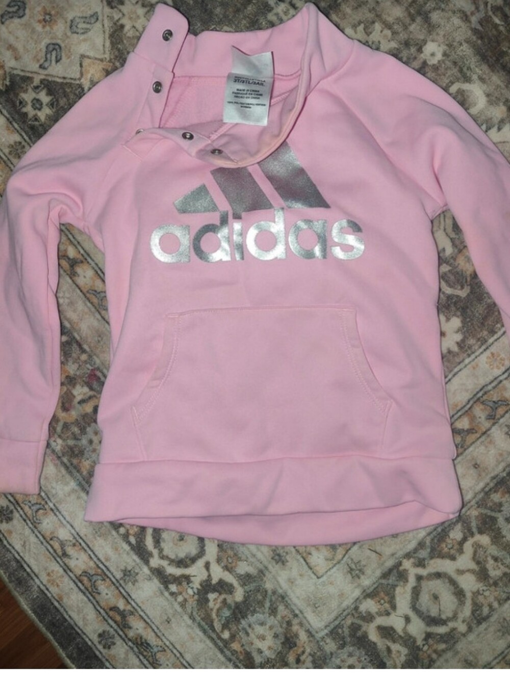 Girls Pink Adidas Sweatshirt